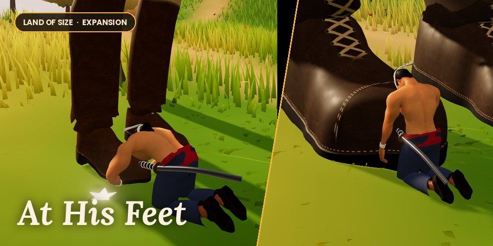 At His Feet
